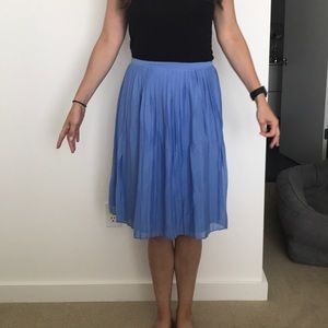 Jcrew Pleated A-line Skirt